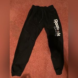 Reebok classic black joggers